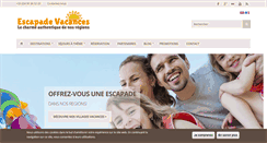 Desktop Screenshot of escapade-vacances.com